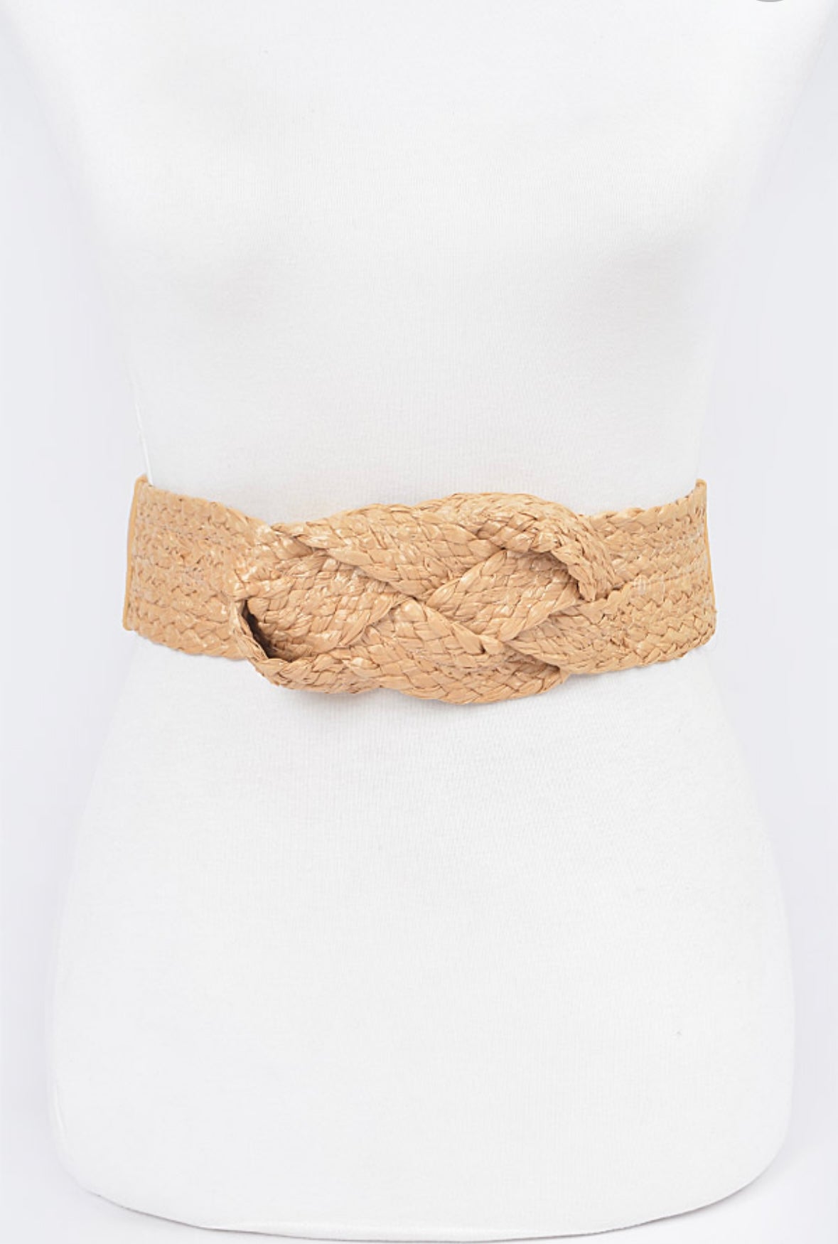 Casual beach belt with braided design