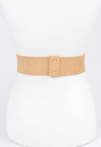 Versatile straw belt for sundresses