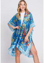 Load image into Gallery viewer, Floral print summer kimono one size fits most

