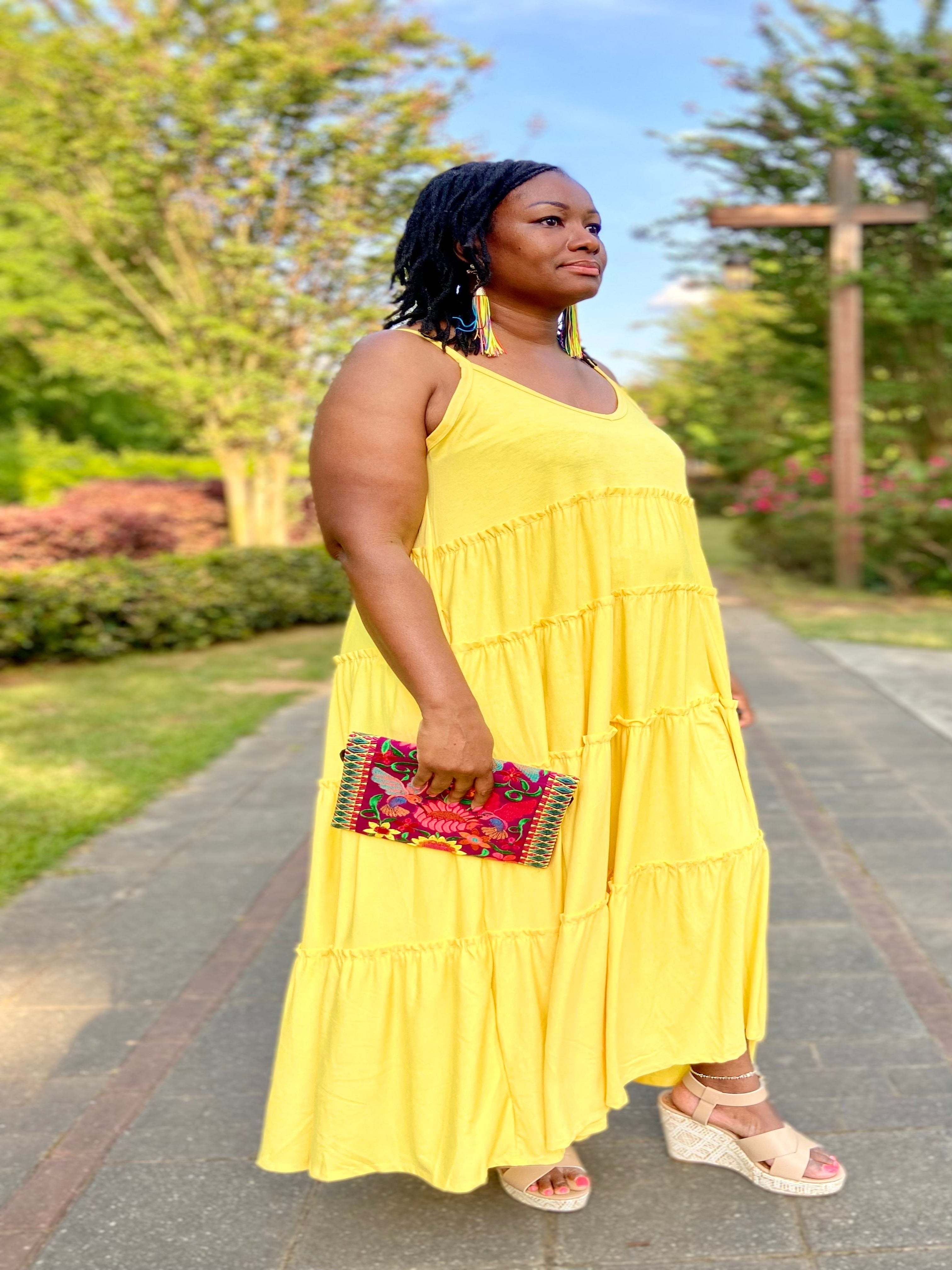 yellow plus size dress Mustard Dresses 1 inch = 2.54 cm Kama Floral Chiffon Yellow Midi