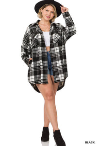 Black Plaid Shacket