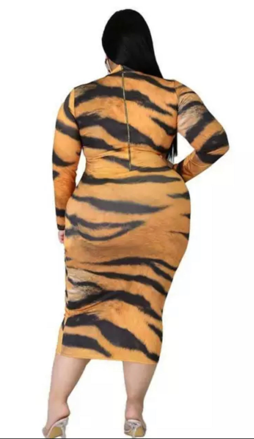 Animal Print Bodycon Dress - Iconic Style Shop