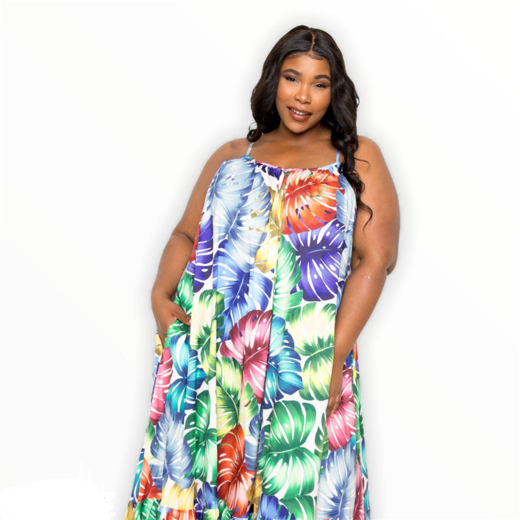 Plus size dress to wear to a summer wedding- Iconic Style Shop